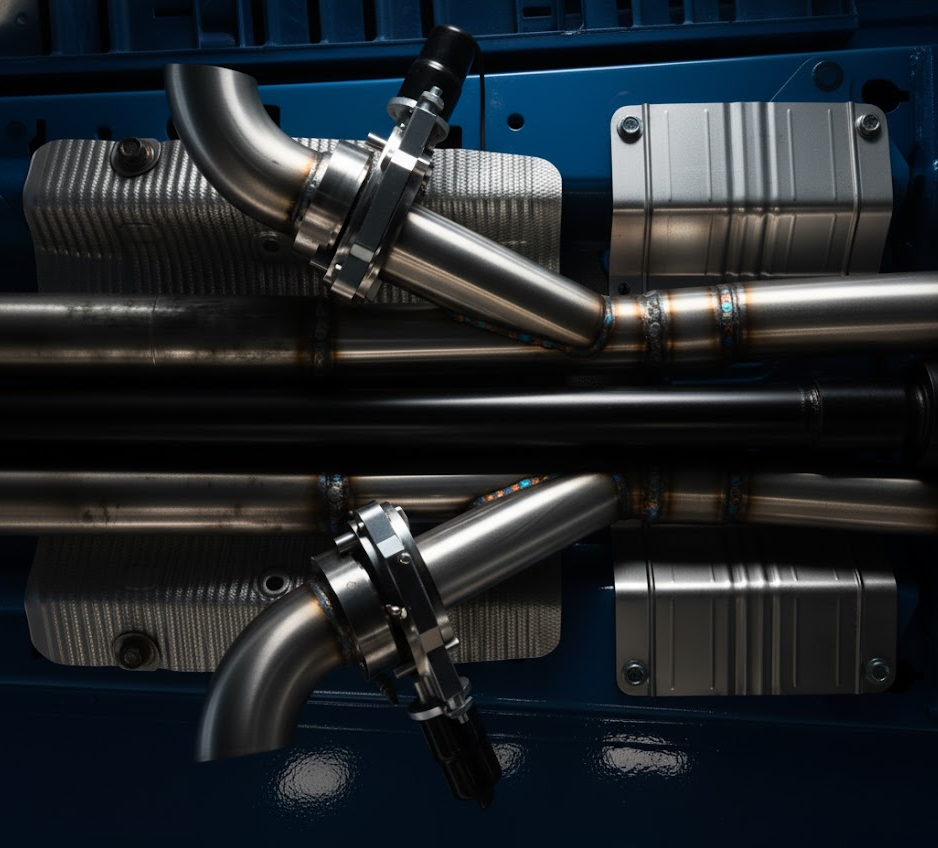 Installed exhaust cutout photo 6