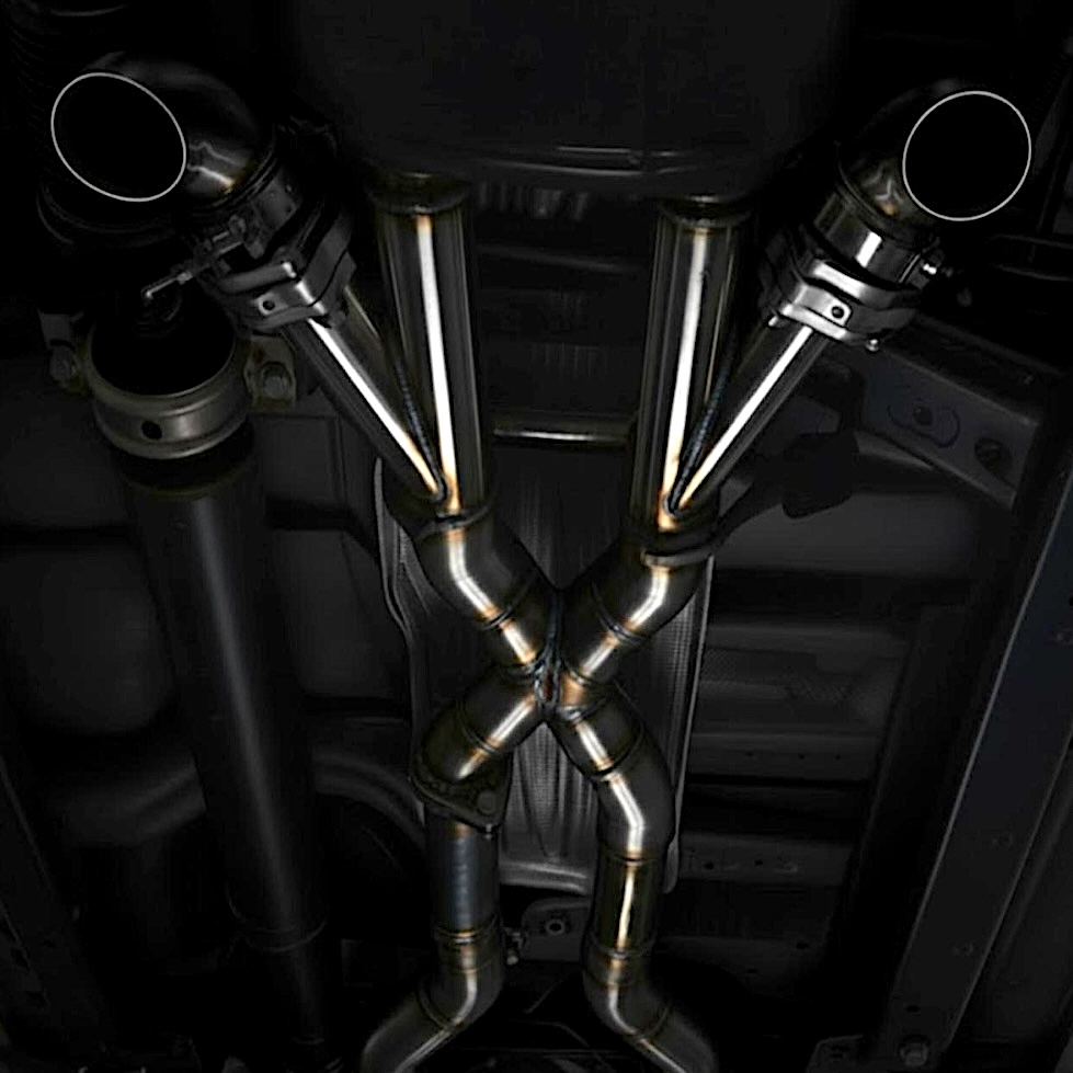 Installed exhaust cutout photo 8